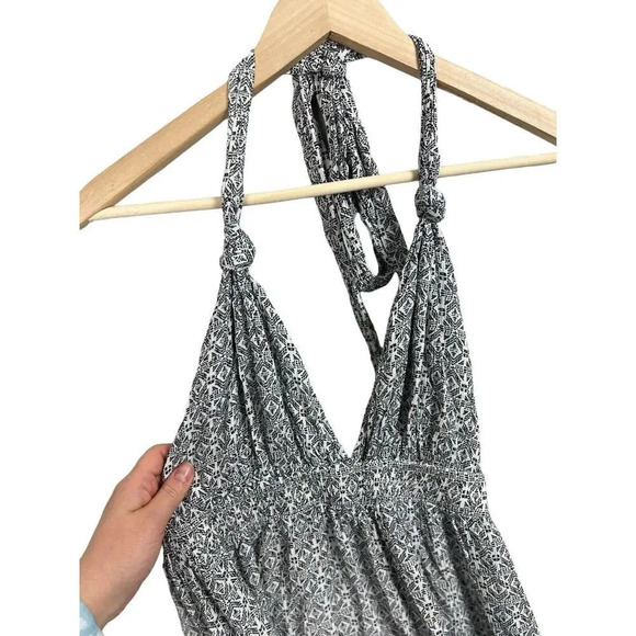 Lulu’s Casablanca Queen Black and White Print Maxi Dress Size Small Rayon Womens - Picture 6 of 11